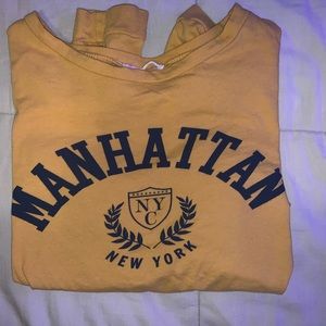 Manhattan Long Sleeve Crop Top
